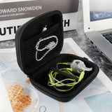 Geekria Shield Headphones Case for In-Ear Headphones, Replacement Hard Shell Travel Carrying Bag with Cable Storage, Compatible with JVC, JBL, Bose, HiFiman, Phaiser, Shure Headset (2Packs/Black)