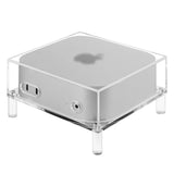 Geekria Clear Acrylic Desktop Computer Host Dust Cover, Protective Stand Compatible with Apple 2024 Mac Mini M4 / Mini M4 Pro - Accessories (Clear)