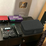 Geekria Hard Shell Travel Case Compatible with Zoom G1X FOUR, B1X FOUR, A1X FOUR, Guitar Bass Multi-Effects Processor (Dark Grey)