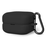 Geekria Silicone Case Cover Compatible with Sony LinkBuds Open WF-L910, True Wireless Earbuds, Protective Earphones Skin Cover with Keychain Hook, Charging Port Accessible (Black)