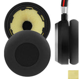 Geekria Replacement Ear Pads for Jabra Evolve 75UC/ 75/ 75+/ 75MS (Not fit for Jabra Evolve2 75 PC Wireless) Headphones Ear Cushions, Repair Parts (Black)