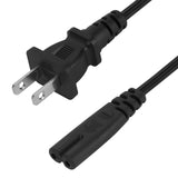 Geekria IEC320 C7 to NEMA 1-15P Replacement Power Cord, 2 Prong AC Power Cable Compatible with Sony PS5/4/3/2 Slim, Microsoft Xbox One S/X/Series S Console (2 Pack, 5 ft)