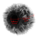 Geekria for Creators Furry Windscreen Compatible with ZOOM H5, H6 Handy Recorder, Mic DeadCat Wind Cover Muff, Fluff Cover Windshield, Portable Digital Recorder (Grey / 2 Pack)