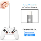 Geekria USB Gamepad Charging Cable Compatible with Google Stadia, PlayStation 5, Xbox Series X, Series S Charging Cable, USB to USB-C Replacement Power Supply Charging Cable (10ft/300cm)