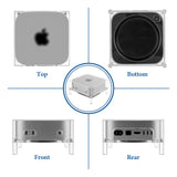 Geekria Clear Acrylic Desktop Computer Host Dust Cover, Protective Stand Compatible with Apple 2024 Mac Mini M4 / Mini M4 Pro - Accessories (Clear)
