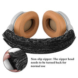 Geekria Knit Fabric Headband Cover Compatible with SONY WH1000XM5, WH1000XM4, WH1000XM3 Headphones, Head Cushion Pad Protector, Replacement Repair Part, Easy DIY Installation (Black)