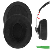 Geekria Comfort Velour Replacement Ear Pads for Sennheiser Momentum On-Ear, Momentum 2.0 HD1 On-Ear Headphones, Ear Cushions, Repair Parts (Black)