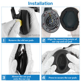 Geekria Sport Cooling-Gel Replacement Ear Pads for Anker Soundcore Life Q20, Q20+, Q20i, Life 2 (Not Fit for Life 2 Neo) Headphones, Repair Parts (Black)