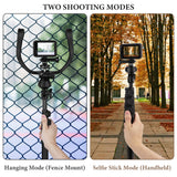 Geekria Pickleball Baseball & Content Creator Fence Mount, Compatible with iPhone17, DJI Osmo Action 6, GoPro Hero 13, Adjustable Phone / Action Cam Holder for Sports Recording (6FT / 185CM)