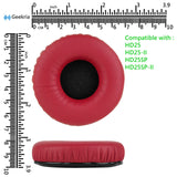 Geekria QuickFit Replacement Ear Pads Compatible with Sennheiser HD 25/ 25SP/ 25Lite/ 25Plus/ 25Limited 75th Anniversary Edition Headphones, Ear Cushions with Video Guide (Red)