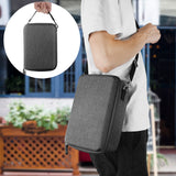 Geekria for Creators Microphone Case with Foam Compatible with Blue 1967 Yeti Pro, Blue Yeti, Hard Shell Mic Carrying Case, Travel Protective Bag with Cable Storage (Dark Grey)