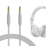 Geekria Audio Cable Compatible with Beats Studio Pro/3/2, Solo 4/3, Mixr, Executive Headphones , 1/8" (3.5mm) to 3.5mm Aux Replacement Stereo Cord (4 ft/1.2 m)