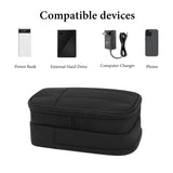 Geekria Hanging Power Bank Pouch for Tripods, Light Stands and Crossbars, Mount Holder Organizer Bag with Storage Pocket for Charger, Cable, Phone and Camera Accessories