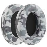 Geekria QuickFit Extra Thick Replacement Ear Pads for Corsair HS35, HS40 Headphones Ear Cushions, Headset Earpads, Ear Cups Cover Repair Parts (Camo)