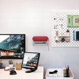 Geekria Speaker Wall Mount Compatible with Beats Pill, Acrylic Floating Holder Shelf for Bathroom, Kitchen, Bedroom, Office, Space Saving Wall Mounted Speaker Stand (Transparent)