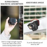 Geekria Magnetic Mount Stand Compatible with DJI Osmo Action 6, Action 5 Pro, Osmo Nano, 360 Action Camera, Desktop Stabilizer Mounts, Adjustable Handle, Suitable for Desk, Outdoor (Black)