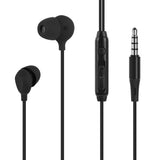 Geekria Sleeping Headphones for Side Sleepers, 3.5mm Wired Soft Silicone In-Ear Earbuds with Mic & Volume Control, Noise Cancelling Earphones for Sleep, Travel & Meditation (3.9FT)