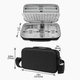 Geekria Desktop Computer Hard Travel Case, Compatible with Apple 2024 Mac Mini M4 / Mac Mini Pro, Fit for Magic Keyboard, Mouse, Trackpad and Accessories (Dark Gray)