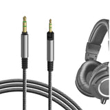 Geekria Audio Cable Compatible with ATH-M50x ENSO/M50x/M40x/M60x/M40/M70x Headphones, 2.5mm to 3.5mm Braided Nylon Replacement Stereo Cord (4 ft / 1.2 m)