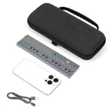 Geekria Hard Shell Travel Carrying Case, Compatible with Teenage Engineering OP-Z Portable Sequencer, Synthesizer, Drum Machine Bag (Dark Gray)
