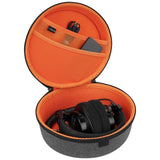 Geekria Shield Headphones Case Compatible with Logitech GPRO X, HyperX Cloud II Wireless, Corsair HS35 and More, Replacement Hard Shell Travel Carrying Bag with Cable Storage (Dark Grey)