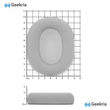Geekria Elite Sheepskin Replacement Ear Pads for SONY WH-1000XM6 Headphones Ear Cushions, Repair Parts (Silver)