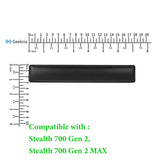 Geekria Headband Pad Compatible with Turtle Beach Stealth 700 Gen2/Gen2 MAX Headphones, Head Top Cushion Cover Repair Part (Black)