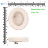 Geekria Replacement Ear Pads Compatible with Anker Soundcore Space One Headphones Ear Cushions, Repair Parts (Latte Cream)