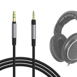 Geekria Audio Cable Compatible with Sennheiser HD 620S/599SE/599/598/560S/550/505/400PRO Headphones, 3.5mm to 2.5mm Braided Nylon Replacement Cord (Black 4ft / 1.2 m)
