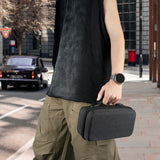 Geekria Shield Speaker Case Compatible with Turtlebox Ranger, Replacement Hard Shell Portable Speaker Protective Carrying Bag with Elastic Hook and Loop Strap & Handle (Dark Grey)