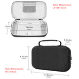 Geekria Carrying Case Compatible with Nintendo Switch 2 (2025), Protective Hard Shell Travel Bag with Space for Console, Game Cards, AirTag and Accessories (Dark Grey)