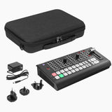 Geekria Hard Shell Travel Case, Compatible with Osee GoStream Duet 8 ISO, Audio Video Switcher Carrying Bag (Dark Gray)