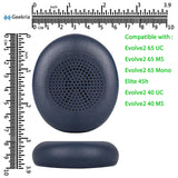 Geekria QuickFit Replacement Ear Pads for Jabra Evolve2 65 UC, Evolve2 65 MS, Evolve2 40 UC, Evolve2 40 MS, Elite 45h Headphones Ear Cushions, Headset Earpads, Ear Cups Cover Repair Part