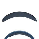 Geekria Protein Leather Headband Pad Compatible with JBL Quantum 100, Q100, Headphones Replacement Band, Headset Head Top Cushion Cover Repair Part (Blue / Grey)