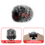 Geekria for Creators Furry Windscreen Compatible with FIFINE AmpliGame A6T, A6V, T669, T732, K669B, K780A, Mic DeadCat Wind Cover Muff, Windbuster, Windjammer, Fluff Cover Windshield (Grey 2 Pack)