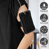 Geekria VR Battery Wristband Compatible with Apple Vision Pro, Wearable Protective Cover, Portable Armband Pouch, Shockproof Protector Battery Accessories (Black)