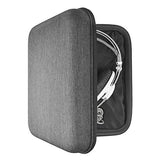 Geekria Shield Case for Large-Sized Over-Ear Headphones, Replacement Protective Hard Shell Travel Carrying Bag with Cable Storage, Compatible with Sennheiser HD820 (Dark Grey)