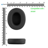 Geekria QuickFit Replacement Ear Pads for Audio-Technica ATH-SR50BT Headphones Ear Cushions, Repair Parts (Black)
