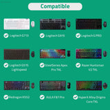 Geekria TKL Keyboard and Mouse Combo Hard Shell Case, Compatible with Logitech G915 TKL+G502 Mouse, Razer Huntsman V3 Pro TKL, Travel Carrying Bag for 87 Key Computer Keyboard (Dark Gray)