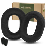 Geekria Comfort Mesh Fabric Replacement Ear Pads for Razer BlackShark V3 Pro (Do Not Fit V3 Wireless/ V3X) Headphones Ear Cushions, Repair Parts (Black)