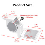 Geekria Clamp-On Headphone Holder for Monitor, Screen-Mount Gaming Headset Hanger Hook, Compatible with Sennheiser, Bose, Beats, Razer, HyperX, Sony Headphones (White)