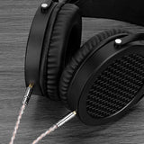 Geekria Apollo Copper Silver Braid Upgrade Audio Cable Compatible with HIFIMAN SUSVARA UNVEILED SUNDARA Ananda Arya HE4XX, 3.5mm to Dual 3.5mm Male Replacement Headphones Cord (8.2ft / 2.5m)