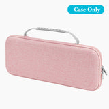 Geekria Hard Shell Travel Carrying Case, Compatible with Logitech K380/k380s Keyboard +M350/M350s Mouse, Pebble 2 Combo, Protective Travel Bag (Pink)
