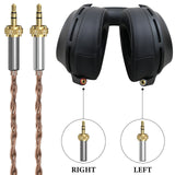 Geekria Apollo Copper Upgrade Audio Cable Compatible with Sony MDR-Z7 MDR-Z7M2 MDR-Z1R Headphones, 4.4mm to Dual 3.5mm Replacement Headphones Cord with Locking Device (4.9 ft / 1.5 m)
