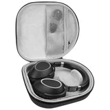 Geekria Shield Headphones Case Compatible with Sony WH-1000XM5, Bose QC Ultra II/Ultra, Soundcore Q20i and More, Replacement Hard Shell Travel Carrying Bag with Cable Storage (Dark Grey)