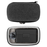 Geekria for Creators Microphone Carrying Case Compatible with DJI Mic Mini Charging Case, Mic Hard Shell Travel Bag, Portable Travel Bag with Cable Storage (Grey)