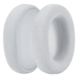 Geekria Comfort Mesh Fabric Replacement Ear Pads for Razer Kraken V4/ V4 X/ V4Pro/ Kitty V2 Pro, Barracuda/ Barracuda X Headphones Ear Cushions, Repair Parts with Video Guide (Grey White)