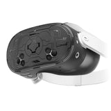 Geekria VR Headset Protective Shell Compatible with Meta Quest 3S, Light & Durable Front Face Cover Accessories, Anti Slip Scratchproof TPU Hard Shell Cover Full Protection (Black)