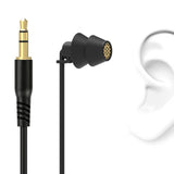 Geekria Sleep Earplugs, 6.6 ft / 200cm Mono Earbud Single Ear Noise Isolating Earphone, 3.5 mm Tangle-Free Sleep Headphones for Side Sleepers In-Ear Wired Headphones (Without Mic / Black)