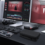 Geekria Hard Shell Travel Carrying Case, EVA Protective Bag Compatible with Blackmagic Design Davinci Resolve Speed Editor, Davinci Resolve 17 Studio (Dark Gray)